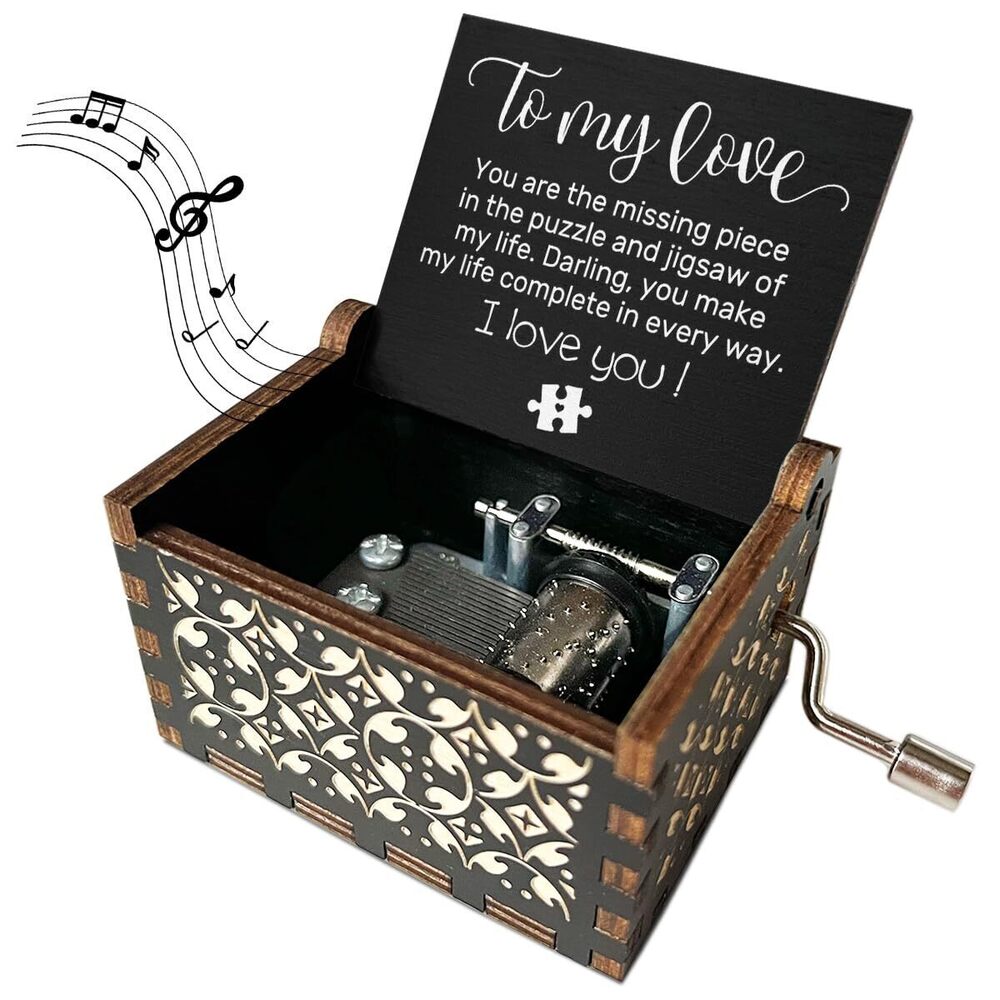6441 Relationship Gifts To My Love Things for Boyfriend Wood Music Boxes